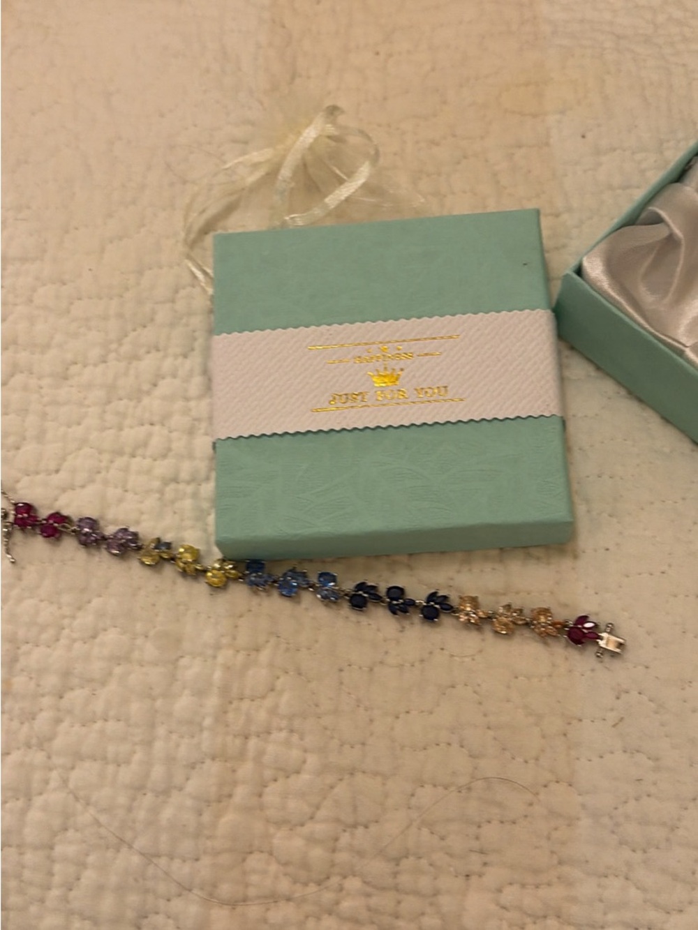 Multicolor Sapphire Tennis Bracelet